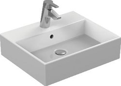IDEAL STANDARD STRADA WASTAFEL 50X42CM MET OVERLOOP MET 1 KRAANGAT WIT K077701