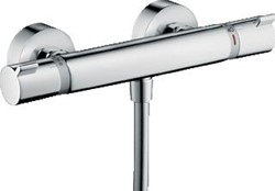 HANSGROHE ECOSTAT COMFORT DOUCHETHERMOSTAATKRAAN OPBOUW TWEEGREEPS 150MM MET S-KOPPELINGEN CHROOM 13116000
