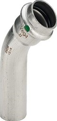 VIEGA SANPRESS INOX BOCHT 45° SC MOF/SPIE 54MM 435448 435 448