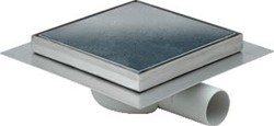 AQUABERG ABS PUT 150X150MM 50 MM ZIJUITL. RVS BETEGELBAAR OP 401615