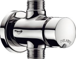 DELABIE TEMPOSOFT 2 URINOIRMUURKRAAN MM1/2 OPBOUW ZELFSLUITING 3 SEC CHROOM 777800