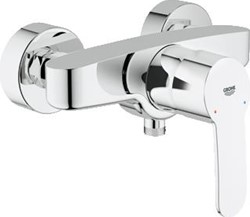GROHE EUROSTYLE COSMOPOLITAN DOUCHEMENGKRAAN WAND EENGREEPS 2-GATS CARTOUCHE KERAMISCH 150MM HART MET KOPPELINGEN CHROOM 33590002