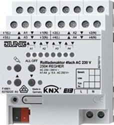 JUNG ROLLUIKACTOR 4-VOUDIG AC 230 V 2504REGHER