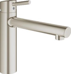 GROHE CONCETTO KEUKENMENGKRAAN EENGREEPS 265MM HOOGTE 198MM UITLOOP MEDIUM DRAAIBAAR SUPERSTEEL 31128DC1