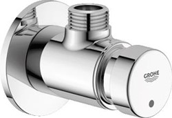 GROHE EUROECO COSMOPOLITAN T ZELFSLUITENDE DOUCHEKRAAN BLAUW/ROOD CHROOM 36267000