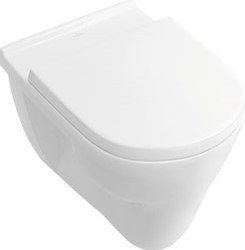 VILLEROY & BOCH O.NOVO KERAMISCH WANDCLOSET VLAKSPOEL. AFMETING: 360X360X560MM WIT 56621001