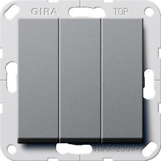 GIRA DRUKCONTACT 3V N-O 1P BS ANTRACIET SYSTEEM 55 284428