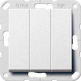 GIRA DRUKCONTACT 3V N-O 1P BS ALUMINIUM SYSTEEM 55 284426