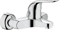 GROHE EUROECO SPECIAL WASTAFELMENGKRAAN WAND EENGREEPS 2-GATS CARTOUCHE KERAMISCH 110MM HOOGTE 157MM UITLOOP VAST CHROOM 32776000