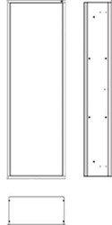 EMCO ASIS MODULE 300 MONTAGERAAM VOOR MODULE 158CM 972000011
