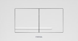 WISA XT KANTOS BEDIENINGSPANEEL CLOSET/URINOIR ROESTVASTSTAAL (RVS) (BXLXH) 208X111X8.2MM GESCHIKT VOOR FRONTBEDIENING BEDIENING TWEEKNOPS GESCHIKT VOOR PLANCHETBEDIENING GESCHIKT VOOR  8050419001
