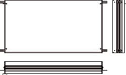 EMCO ASIS PRESTIGE MONTAGERAAM VOOR INBOUW SPIEGELKAST 121X66CM ALUMINIUM LOOK 989700022