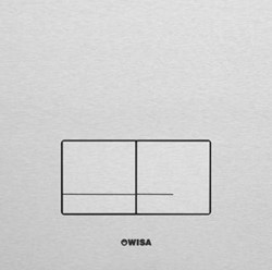 WISA XS DELOS BEDIENINGSPANEEL CLOSET/URINOIR OVERIG ALUMINIUM (BXLXH) 160X160X8MM GESCHIKT VOOR FRONTBEDIENING BEDIENING TWEEKNOPS GESCHIKT VOOR WANDCLOSET TYPE BEKRACHTIGING MECHANISC 8050420111