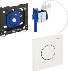 GEBERIT SIGMA 01 URINOIR STUURSYSTEEM SIGMA 01 PNEUMATISCH 13X13CM VOOR INBOUW IN RUWBOUWSET EN URINOIR ALPIEN WIT 116011115