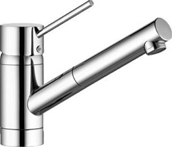 KLUDI SCOPE 1-GATS KEUKENKRAAN 1-GREEPS MET UITTREKBARE UITLOOP CHROOM 339320575