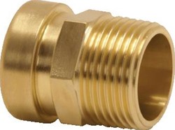 VSH TECTITE TT-S INSTEEKKOPPELING RECHTE KOPPELING PUNTSTUK 18 X 3/4 KOPER (PUSH X BUITENDRAAD) 4758217