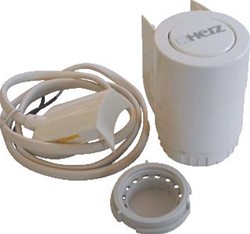 HERZ THERMOMOTOR 230V NO STROOMLOOS OPEN DRAADAANSLUITING M 30 X 1,5 MINIMUM LOOPTIJD 3,5 MINUTEN 1771121