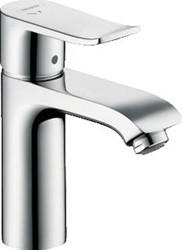 HANSGROHE METRIS 110 COOLSTART 1 GREEPS WASTAFELMENGKRAAN MET WASTE EN FLEXIBELE AANSLUITSLANGEN CHROOM 31121000