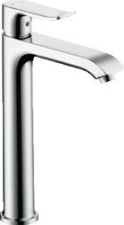 HANSGROHE METRIS WASTAFELKRAAN EENGREEPS VAST 295MM HOOGTE 193MM HOOGTE KRAANMOND 141MM VOORSPRONG CHROOM-LOOK 31185000