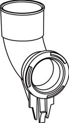 WISA XT ONDERDEEL VALPIJPBOCHT XT L=74MM 8050887349
