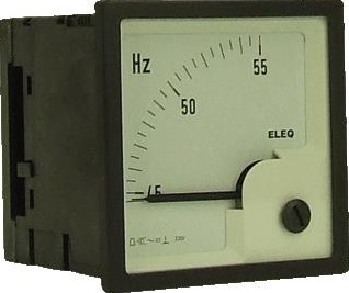 ELEQ FREQUENTIEMETER WFIV72-E 45-55HZ 400V 342606E