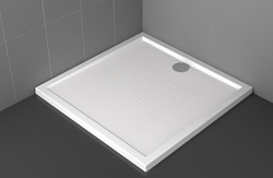 NOVELLINI OLYMPIC DOUCHEBAK RECHTHOEKIG 90MM AFVOER ACRYL 1000 X 700MM (LXB) 45MM BAK WIT OLN100704-30