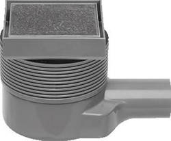 EASYDRAIN DRAIN AQUA 100X100MM AFVOERPUT MET ROOSTER TEGEL MSI-6 AQUA-10X10MSI6T