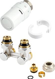 DANFOSS RAX-K ONDERBLOKSET HAAKS VOOR RADIATOREN MET M30 INSERT 013G5187