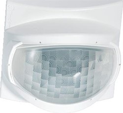 FINDER BEWEGINGSSCHAKELAAR (INFRAROOD) VOOR GANGEN INBOUW EN OPBOUW IN PLAFOND MET HELDERHEIDSSENSOR EN NALOOPVERTRAGING 18.41.8.230.0300