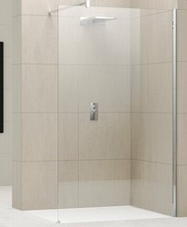 NOVELLINI GIADA H INLOOPDOUCHE (77 CM VERSTELBAAR T/M 78,5 CM) HELDER GLAS MAT CHROOM PROFIEL GIADAH80-1B