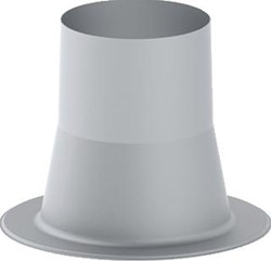 BURGERHOUT TWINFLEX RONDE PLAKPLAAT ALUMINIUM DOORVOER DIAMETER 157MM PLAKPLAAT DIAMETER 280MM HOOGTE 218MM 40.047.02.74