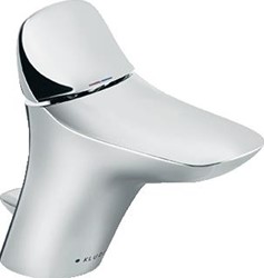 KLUDI AMBA 1-GATS WASTAFELKRAAN MET WASTE LAAG MODEL CHROOM 530290575