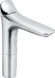 KLUDI AMBA 1-GATS WASTAFELKRAAN VERHOOGD ZONDER WASTE UITLOOPHOOGTE 21.3CM CHROOM 532960575