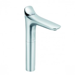 KLUDI AMBA 1-GATS WASTAFELKRAAN VERHOOGD ZONDER WASTE UITLOOPHOOGTE 27.3CM CHROOM 532980575
