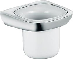 KLUDI AMBA GLASHOUDER MET GLAS CHROOM/WIT 5397505