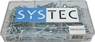 SYSTEC METAALSCHR.+MOER GEVULD INHOUD STAAL VERZINKT 428 DELEN NORM DIN 84 / DIN 934 A METSCHRF PH.M3X25 50 ST B METSCHRF PH.M3X40 35 ST C METSCHRF PH.M4X25 30 ST D METSCHRF PH.M4X40 25 ST E METSCHRF