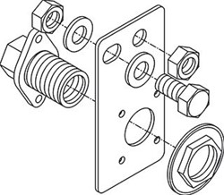DURAVIT VOORWAND INBOUW TOEBEHOREN MONTAGE KIT SW 0050720000