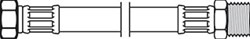 NEOPERL FLEXIBELE SLANG CRG8 3-8 BINNEN X BUITEN 12 60735012