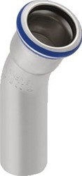 GEBERIT MAPRESS BOCHT 30 GRADEN 1-DELIG RVS 316 MET CIIR AFDICHTRING 42MM X 42MM (SCHUIFEIND X PERSMOF) 36136
