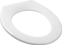 PRESSALIT OBJECTA CLOSETZITTING POLYGIENE ZONDER DEKSEL. MET RVS UN4 SCHARNIER. KLEUR WIT 53011-UN4999