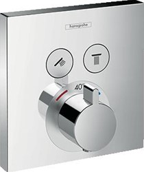 AFBOUWDEEL () SHOWER SELECT S VIERKANT MET 2 STOPFUNCTIES CHROOM 15763000