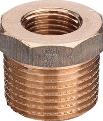 VIEGA RECHTE KOPPELING VERLOOPRING 3/4 X 3/8 BRONS (BUITENDRAAD X BINNENDRAAD) 266 509