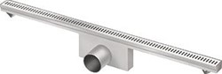 VAN DEN BERG PERFECT LINE DOUCHEGOOT RVS STANDAARD MET AANSLUITMOF INBOUWDIEPTE 92MM 70CM MET ZIJUITLOOP MET ABS GEURSLOT 644700