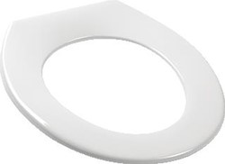 PRESSALIT OBJECTA POLYGIENE CLOSETZITTING ZONDER DEKSEL. MET RVS BY3 SCHARNIER. KLEUR ZWART. 53111-BY3999