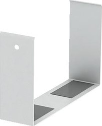 OBO AFDEKSTRIP WANDGOOT + DEKSEL OPKLEMBAAR STAAL WANDGOOT BXD 110X70MM WIT RAL9010
