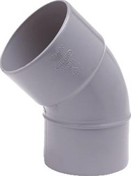 WAVIN WADAL PVC L-BOCHT 45 GRADEN GR 160 MOF/SPIE 3101116004