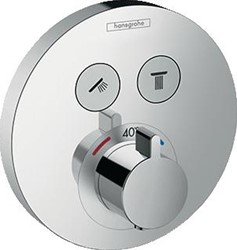 AFBOUWDEEL () SHOWER SELECT S ROND MET 2 STOPFUNCTIES CHROOM 15743000