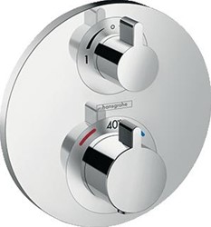 HANSGROHE ECOSTAT S AFBOUWDEEL INBOUWTHERMOSTAAT MET STOP-EN OMSTELKRAAN CHROOM 15758000