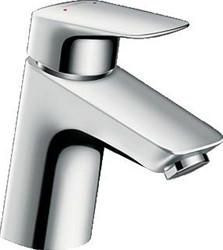 HANSGROHE LOGIS 70 EENGREEPS WASTAFELMENGKRAAN MET PUSHOPEN WASTE CHROOM 71077000
