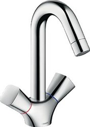 HANSGROHE LOGIS 180 TWEEGREEPS WASTAFELMENGKRAAN ZONDER WASTE CHROOM 71221000